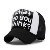 Wholesale Adult Summer Sun Hats Men Cool Hiphop Punk Rock Truck Cap Women Fashion Mesh Baseball Caps aidase-shop