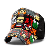 Wholesale Adult Summer Sun Hats Men Cool Hiphop Punk Rock Truck Cap Women Fashion Mesh Baseball Caps aidase-shop