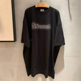 Aidase 2022 Summer Outfits Sticker Vetements Women Men T-Shirts 1:1 High quality Oversize 280g Combed Cotton Vetements Tees Vetements T shirt aidase-shop