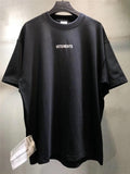 Aidase 2022 Summer Outfits Sticker Vetements Women Men T-Shirts 1:1 High quality Oversize 280g Combed Cotton Vetements Tees Vetements T shirt aidase-shop
