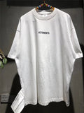 Aidase 2022 Summer Outfits Sticker Vetements Women Men T-Shirts 1:1 High quality Oversize 280g Combed Cotton Vetements Tees Vetements T shirt aidase-shop