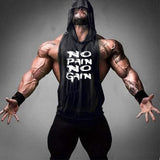 Aidase New Men Bodybuilding Cotton Tank top Gyms Fitness Hooded Vest Sleeveless Shirt Summer Casual Fashion Workout Brand Clothing aidase-shop