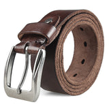 Aidase Men Top Layer Leather  Casual High Quality Belt Vintage Design Pin Buckle Genuine Leather Belts For Men Original Cowhide aidase-shop