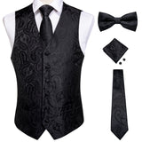 Aidase Vests For Men Slim Fit Mens Wedding Suit Vest Casual Sleeveless Formal Business Male Waistcoat Hanky Necktie Bow Tie Set DiBanGu aidase-shop