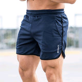 New Men Fitness Bodybuilding Shorts Man Summer  Workout Male Breathable Mesh Quick Dry Sportswear Jogger Beach Short Pants aidase-shop
