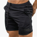 New Men Fitness Bodybuilding Shorts Man Summer  Workout Male Breathable Mesh Quick Dry Sportswear Jogger Beach Short Pants aidase-shop