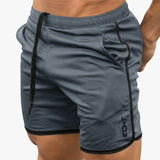 New Men Fitness Bodybuilding Shorts Man Summer  Workout Male Breathable Mesh Quick Dry Sportswear Jogger Beach Short Pants aidase-shop