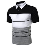 Men Polo Men Shirt Short Sleeve Polo Shirt Contrast Color Polo New Clothing Summer Streetwear Casual Fashion Men Tops aidase-shop