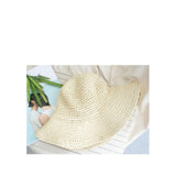 brand WOMEN Summer Hats Sun Beach Panama Straw hat Wide Wave Brim Folded Outdoor CAPS Leisure Holiday Raffia Cap visors hat aidase-shop