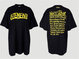 Aidase 2022 Summer Outfits Sticker Vetements Women Men T-Shirts 1:1 High quality Oversize 280g Combed Cotton Vetements Tees Vetements T shirt aidase-shop