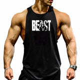 New Fashion Cotton Sleeveless Shirts Tank Top Men Fitness Shirt Mens Singlet Bodybuilding Workout Gym Vest Fitness Men aidase-shop