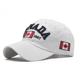I love canada New Washed Cotton Baseball Cap Snapback Hat For Men Women Dad Hat Embroidery Casual hats Casquette Hip Hop Caps aidase-shop