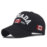 I love canada New Washed Cotton Baseball Cap Snapback Hat For Men Women Dad Hat Embroidery Casual hats Casquette Hip Hop Caps aidase-shop