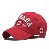 I love canada New Washed Cotton Baseball Cap Snapback Hat For Men Women Dad Hat Embroidery Casual hats Casquette Hip Hop Caps aidase-shop