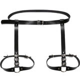 Women Sexy Harajuku O-Ring Garters faux Leather Women Body Bondage Cage Sculpting Harness Waist Belt Straps Suspenders Punk Belt aidase-shop