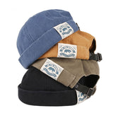 Fashion Men Docker Cap Skullcap Retro Sailor Cap Beanie Hats Men Women Warm Bucket Cap Brimless Hat Skullcap Bonnet Dad Caps aidase-shop
