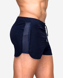 Aidase New Summer Stretch Mesh Sub-fitness Training Sprint Sports Shorts Male Patchwork Quick-dry Shorts 6 colors aidase-shop