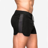 Aidase New Summer Stretch Mesh Sub-fitness Training Sprint Sports Shorts Male Patchwork Quick-dry Shorts 6 colors aidase-shop