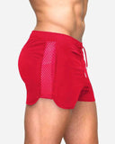 Aidase New Summer Stretch Mesh Sub-fitness Training Sprint Sports Shorts Male Patchwork Quick-dry Shorts 6 colors aidase-shop