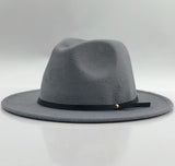 Simple Women Men Wool Vintage Gangster Trilby Felt Fedora Hat With Wide Brim Gentleman Elegant Lady Winter Autumn Jazz Caps aidase-shop