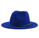 Simple Women Men Wool Vintage Gangster Trilby Felt Fedora Hat With Wide Brim Gentleman Elegant Lady Winter Autumn Jazz Caps aidase-shop