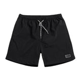 Men Casual Breathable Quick Dry Pants Pockets Beach Solid Color Sport Shorts Polyester Hand Wash Regular with Pockets Breathable aidase-shop