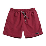 Men Casual Breathable Quick Dry Pants Pockets Beach Solid Color Sport Shorts Polyester Hand Wash Regular with Pockets Breathable aidase-shop