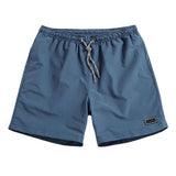 Men Casual Breathable Quick Dry Pants Pockets Beach Solid Color Sport Shorts Polyester Hand Wash Regular with Pockets Breathable aidase-shop