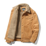 Aidase Mcikkny Men Warm Corduroy Jackets And Coats Fur Collar Winter Casual Jacket Outwear Male Thermal aidase-shop