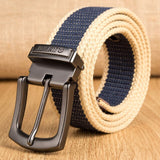 Aidase Military Tactical Canvas Belt for Men Women Metal Pin Detachable Buckle Waist Strap Belts for Jeans ceintures 130 140 150 160cm aidase-shop