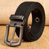 Aidase Military Tactical Canvas Belt for Men Women Metal Pin Detachable Buckle Waist Strap Belts for Jeans ceintures 130 140 150 160cm aidase-shop