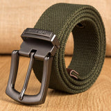 Aidase Military Tactical Canvas Belt for Men Women Metal Pin Detachable Buckle Waist Strap Belts for Jeans ceintures 130 140 150 160cm aidase-shop