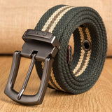 Aidase Military Tactical Canvas Belt for Men Women Metal Pin Detachable Buckle Waist Strap Belts for Jeans ceintures 130 140 150 160cm aidase-shop