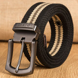 Aidase Military Tactical Canvas Belt for Men Women Metal Pin Detachable Buckle Waist Strap Belts for Jeans ceintures 130 140 150 160cm aidase-shop