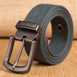 Aidase Military Tactical Canvas Belt for Men Women Metal Pin Detachable Buckle Waist Strap Belts for Jeans ceintures 130 140 150 160cm aidase-shop