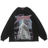 Aidase Lighting Graphic Long Sleeve T Shirts Gothic Punk Rock Tees Men Hip Hop Streetwear Goth 2021 Fall Trending Clothes Top aidase-shop