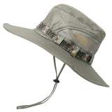 Waterproof Bucket Hat Summer Men Women Boonie Hat Outdoor UV Protection Wide Brim Panama Safari Hunting Hiking Fishing Sun Hat aidase-shop