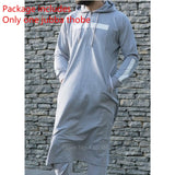 New Mens Jubba Thobe Arabic Islamic Clothing Winter Muslim Saudi Arabia Arabic Abaya Dubai Long Robes Traditional Kaftan Sweater aidase-shop