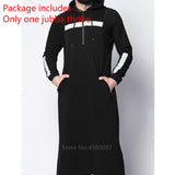 New Mens Jubba Thobe Arabic Islamic Clothing Winter Muslim Saudi Arabia Arabic Abaya Dubai Long Robes Traditional Kaftan Sweater aidase-shop