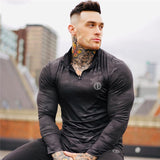 Aidase Mens Long Sleeve T Shirt Camouflage Fitness T-shirt Spring Slim Shirts Male Tops Leisure Bodybuilding Long Sleeve Quick-dry Tee aidase-shop