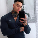 Aidase Mens Long Sleeve T Shirt Camouflage Fitness T-shirt Spring Slim Shirts Male Tops Leisure Bodybuilding Long Sleeve Quick-dry Tee aidase-shop