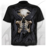 6XL New design Skull t-shirt men black t-shirt funny punk rock clothes 3d printing t-shirt hip hop men's summer street clothing aidase-shop
