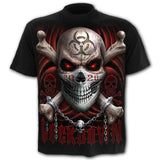 6XL New design Skull t-shirt men black t-shirt funny punk rock clothes 3d printing t-shirt hip hop men's summer street clothing aidase-shop