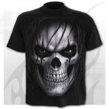 6XL New design Skull t-shirt men black t-shirt funny punk rock clothes 3d printing t-shirt hip hop men's summer street clothing aidase-shop