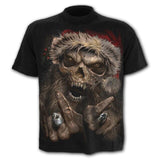 6XL New design Skull t-shirt men black t-shirt funny punk rock clothes 3d printing t-shirt hip hop men's summer street clothing aidase-shop