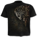 6XL New design Skull t-shirt men black t-shirt funny punk rock clothes 3d printing t-shirt hip hop men's summer street clothing aidase-shop