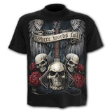 6XL New design Skull t-shirt men black t-shirt funny punk rock clothes 3d printing t-shirt hip hop men's summer street clothing aidase-shop