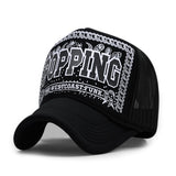 Wholesale Adult Summer Sun Hats Men Cool Hiphop Punk Rock Truck Cap Women Fashion Mesh Baseball Caps aidase-shop