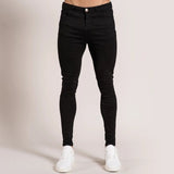 Men Pencil Jeans  Solid Color Straight Classic Denim Trousers Casual Daily For Office Parties Male Slim Fit Cowboy Pants aidase-shop