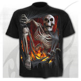 Aidase T shirt Men Skeleton T-shirt Punk Rock Tshirt 3d Print oversized t shirt Vintage Men Clothing Summer black tops Plus Size aidase-shop